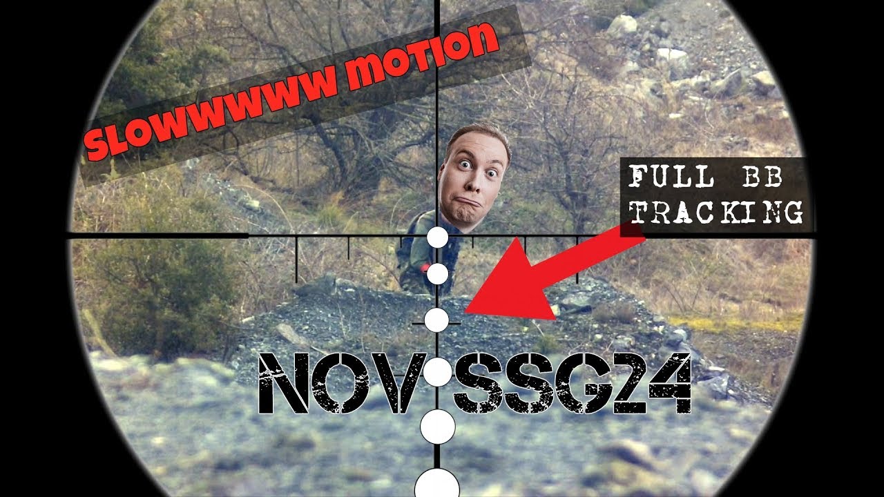 NOVRITSCH SSG24- 3D ghillie suit - SLOWWWWW motion BB track HITS!