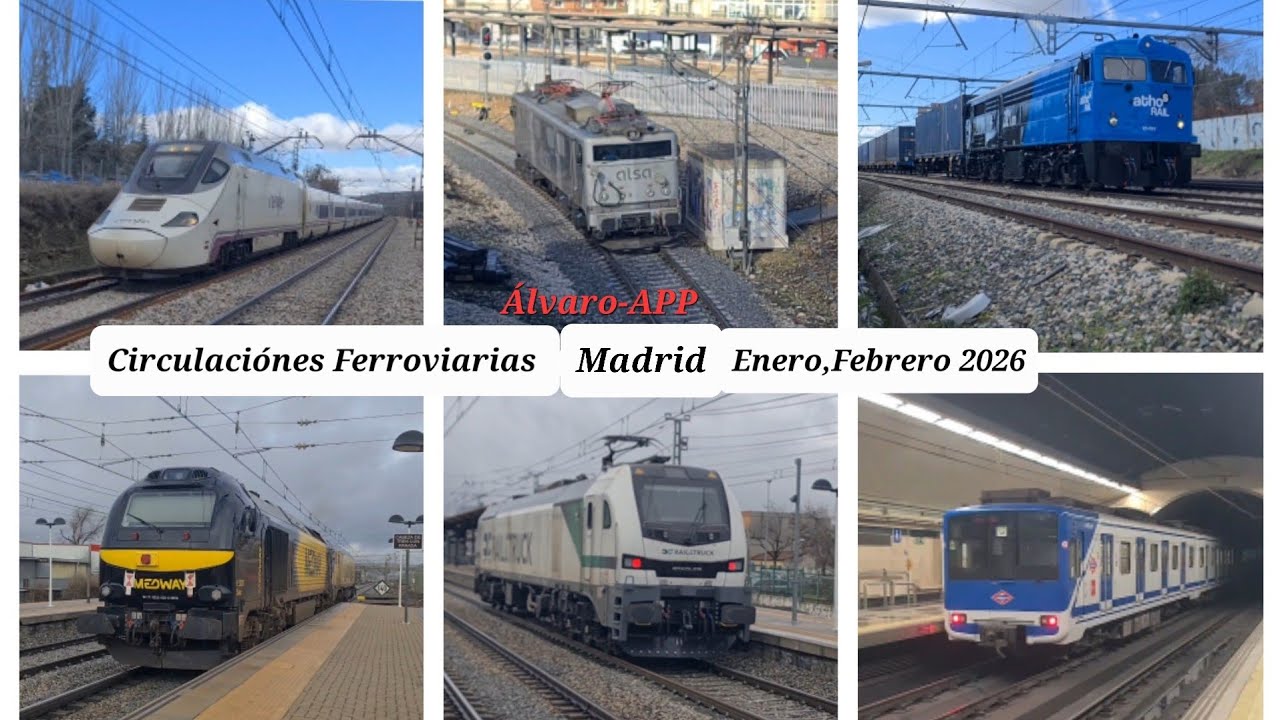Contenido de Circulaciones Ferroviarias Comunidad Madrid Enero/Febrero 2026