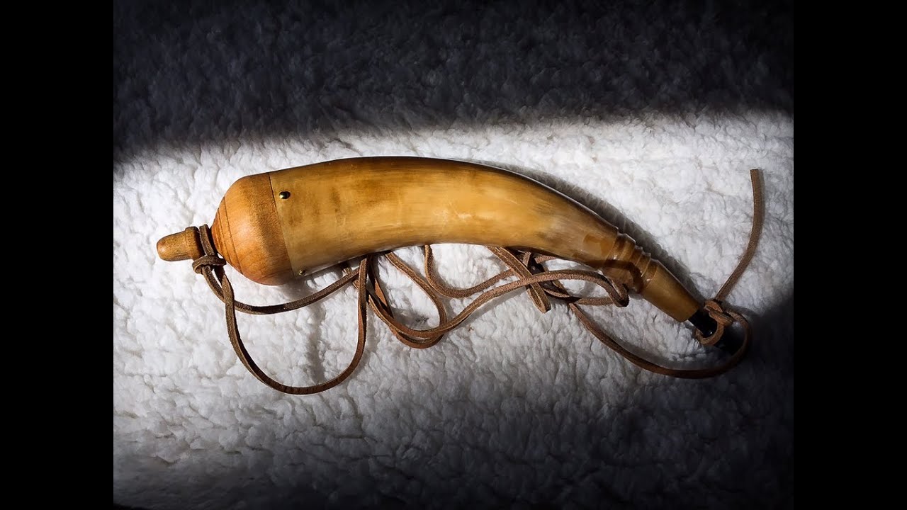 Powder Horn, the traditional way to carry black powder.
