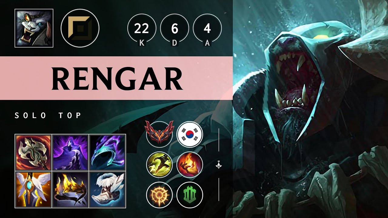 Rengar Top vs Garen - KR Grandmaster Patch 25.09