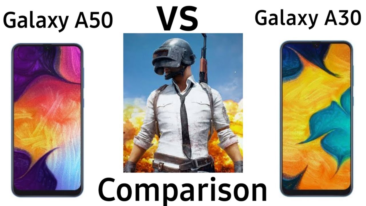 Galaxy A30 vs Galaxy A50 || PUBG Comparison