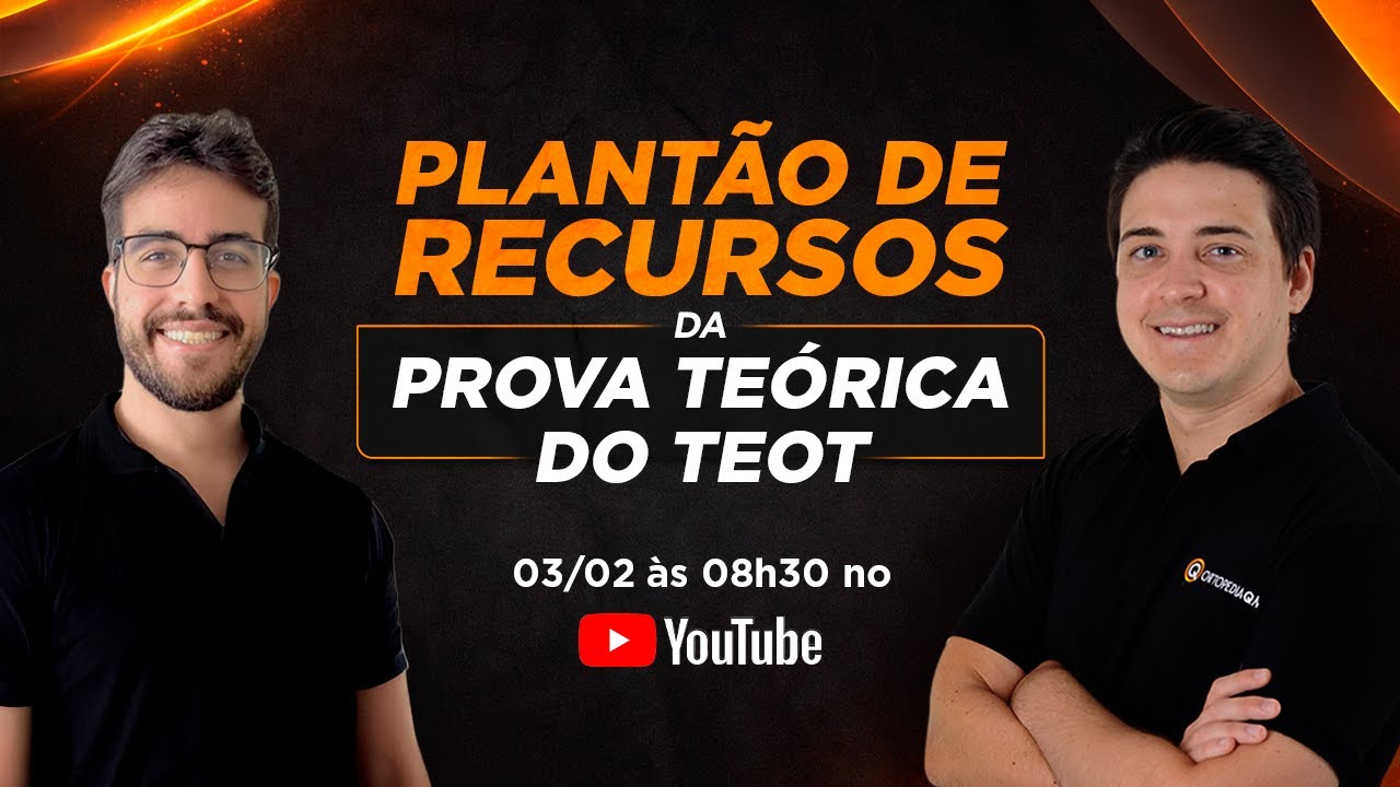 PLANT&Atilde;O DE RECURSOS DA PROVA TE&Oacute;RICA DO TEOT #TEOT2026 #SBOT #TEPOT #TEOT2027