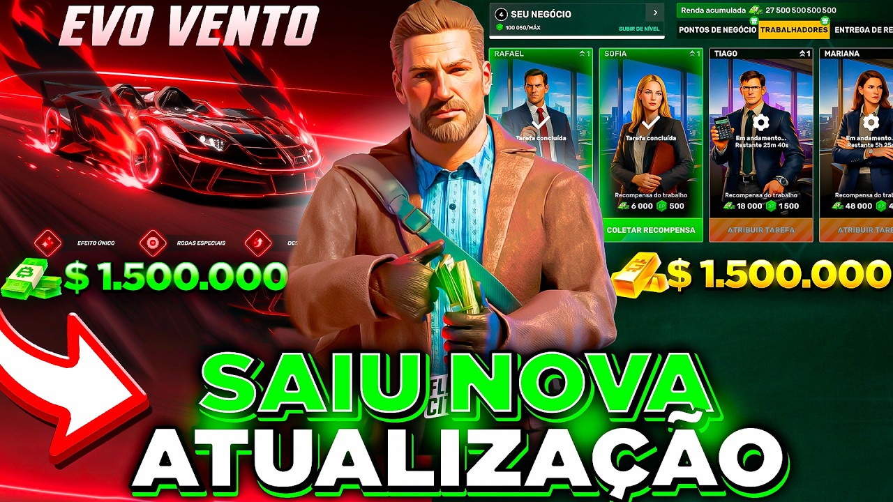 SAIU NOVA ATUALIZAÇÃO NEGÓCIOS E CARRO EVOLUTIVO NO FLEX CITY