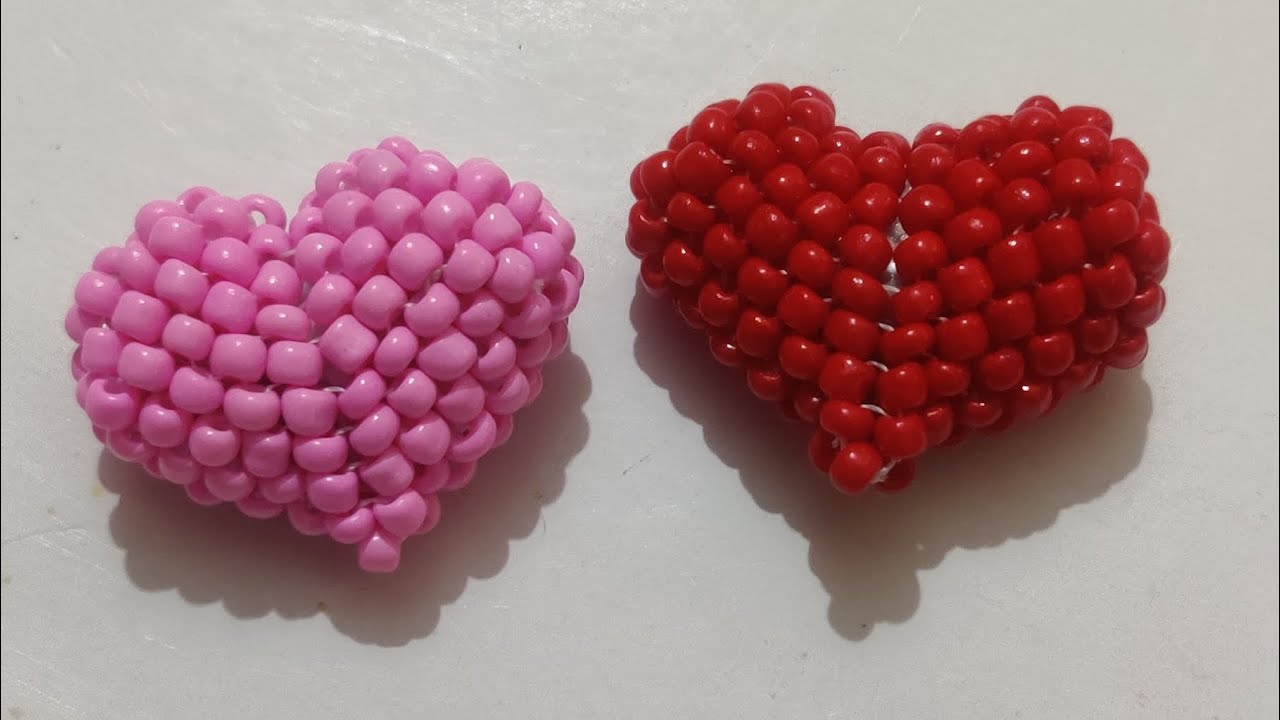 Handmade heart for someone special 💌 #deezustyles #beadedheart #diy #love 