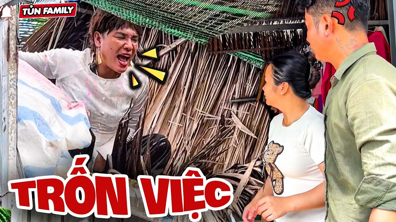 Đang X.òe Q.uạ.t Mà Mắc Trông Cháu, Thúy Liễu Trèo Nóc Nhà Trốn Việc - Tủn Family