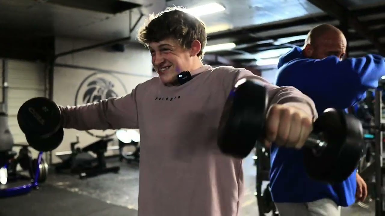 Mic’d up Chest day with coach. 23 weeks out🫡😤