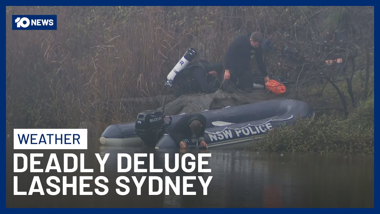 Two Bodies Found After Car Crashes Into River Amid Heavy Rainfall In Sydney | 10 News