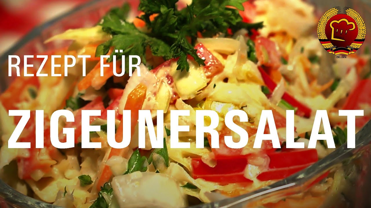 Wie du einen gesunden und bunten Salat selber machst mit diesem DDR Rezept für Zigeunersalat