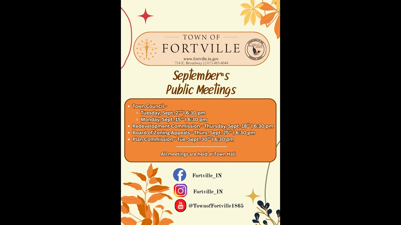 9/2/2025 - Fortville Town Council Meeting