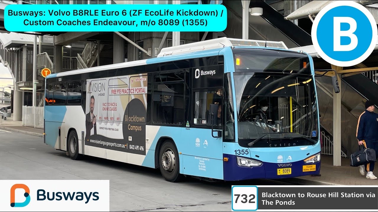 Busways: Volvo B8RLE Euro 6 (ZF EcoLife Kickdown) / Custom Coaches Endeavour, m/o 8089 (1355)