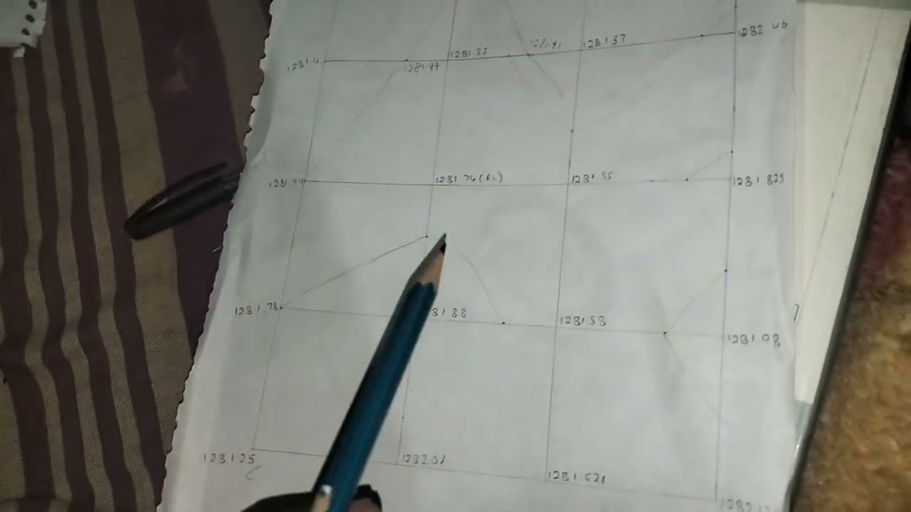PART-2   Drawing Contour line of a field || Levelling by auto level ||