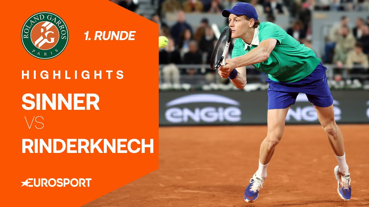 Jannik Sinner - Arthur Rinderknech | Highlights deutsch | 1. Runde | French Open 2025