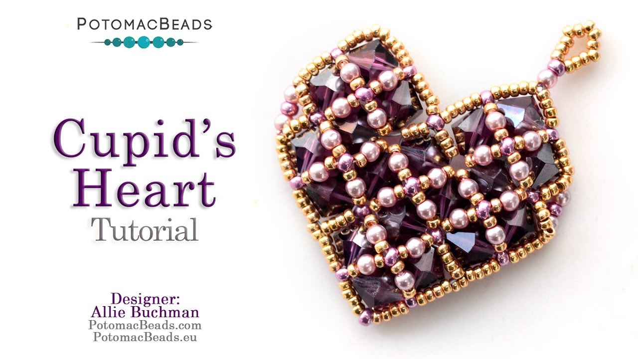 Cupid's Heart - DIY Jewelry Making Tutorial by PotomacBeads