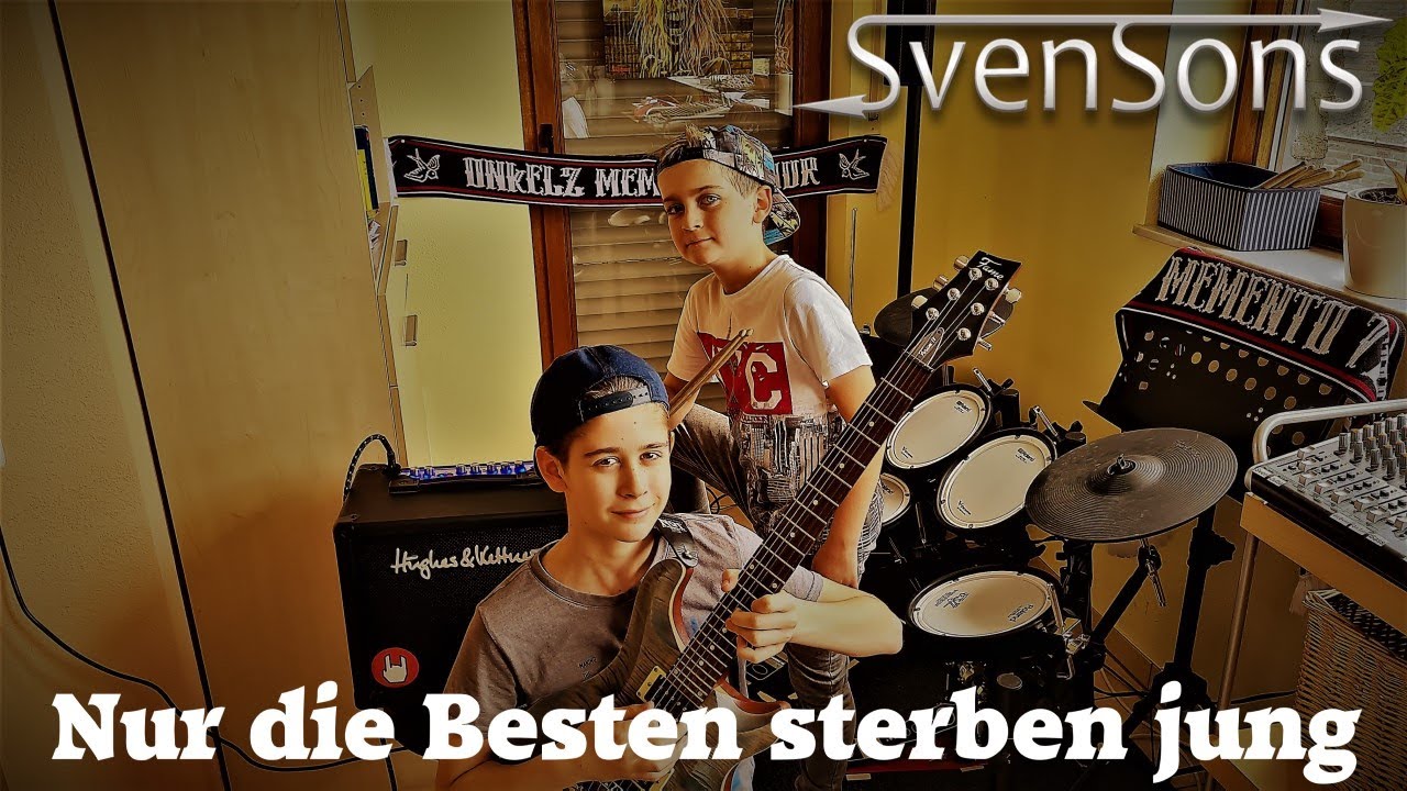 Böhse Onkelz - Nur die Besten sterben jung - Schlagzeug und E-Gitarre mit Solo Cover von Tim & David