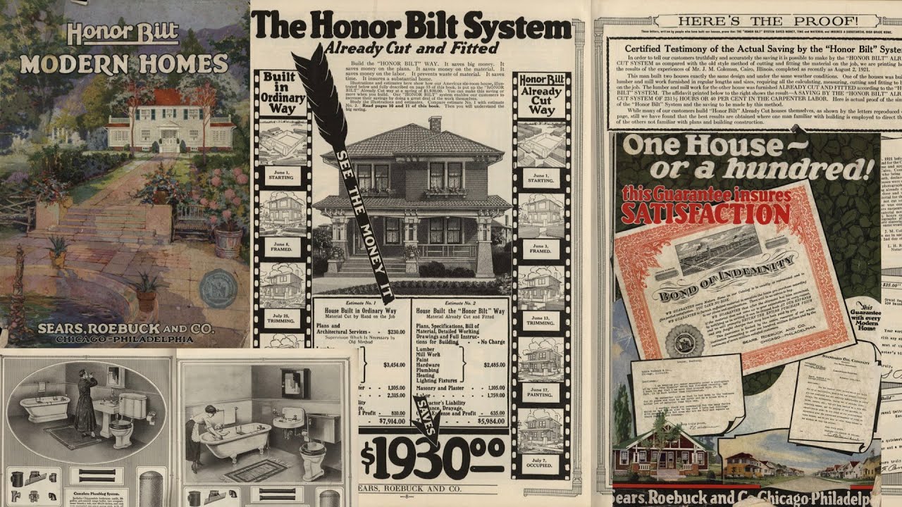 Sears Honor Bilt Homes 1921 Catalog | Kit Houses, Floor Plans & Prices