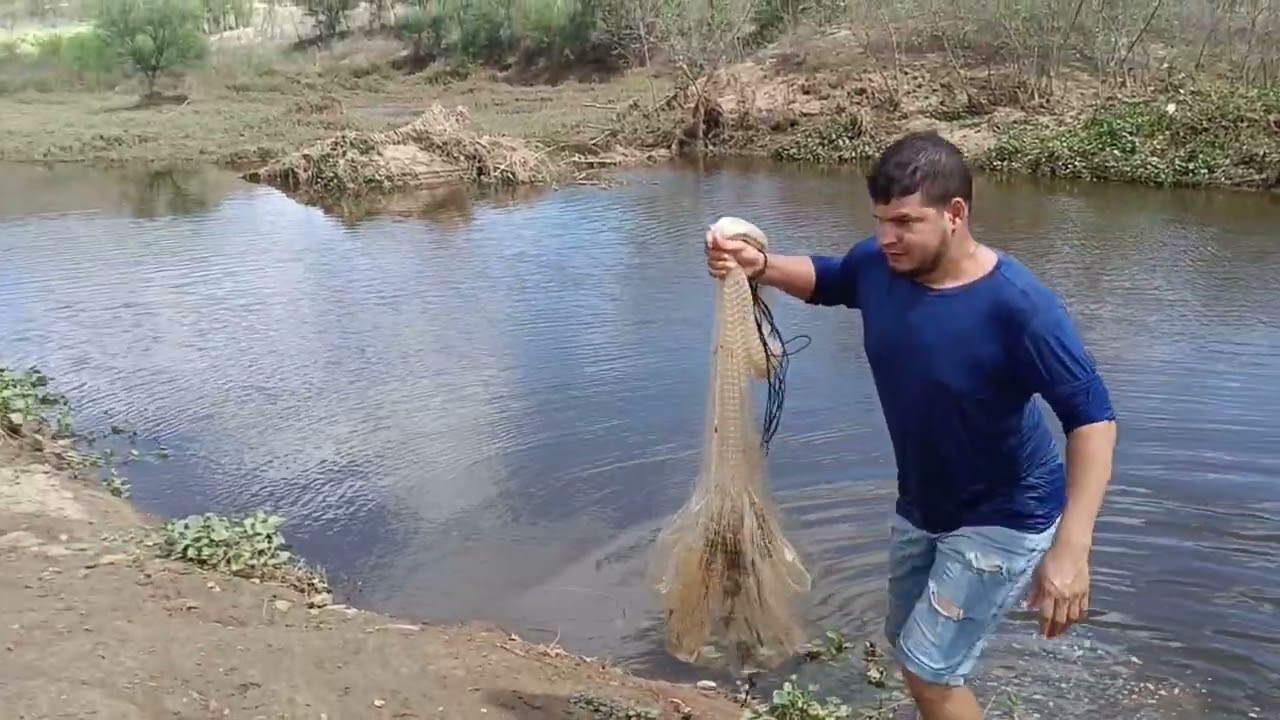 Pescaria de tilápia na barragem de jucazinho