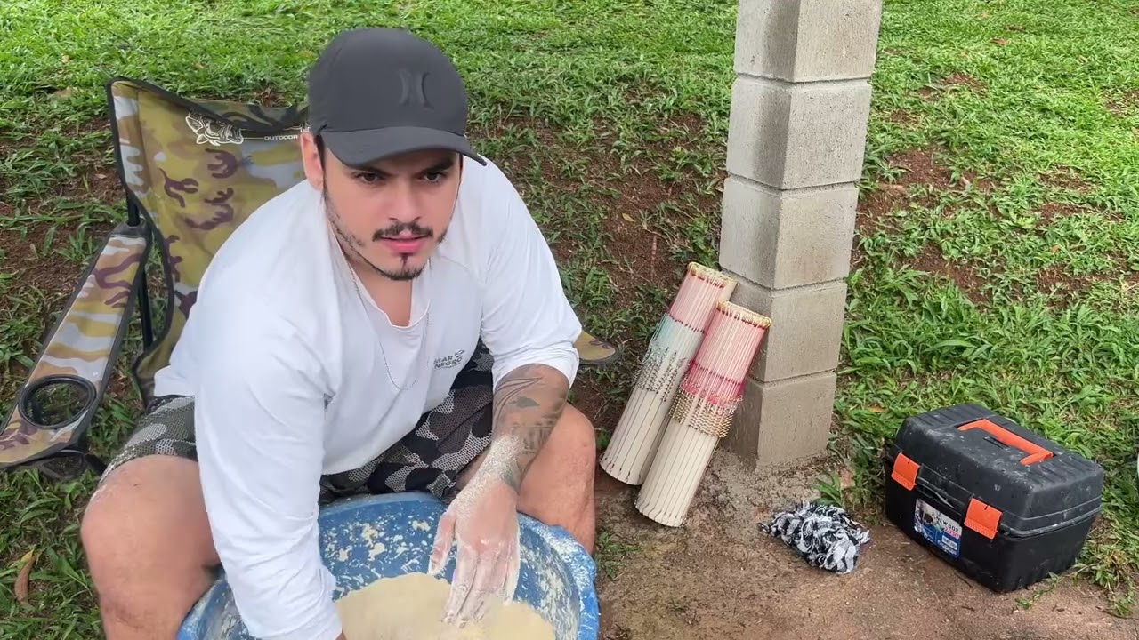 Pesca de carpa cabeçuda no Tamoatoa (chuva forte ⚠️)