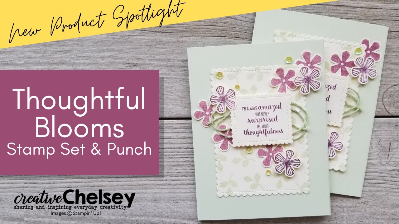 New Thoughtful Blooms Stamp Set & Punch | Customize your Stitched So Sweetly Dies | Stampin up