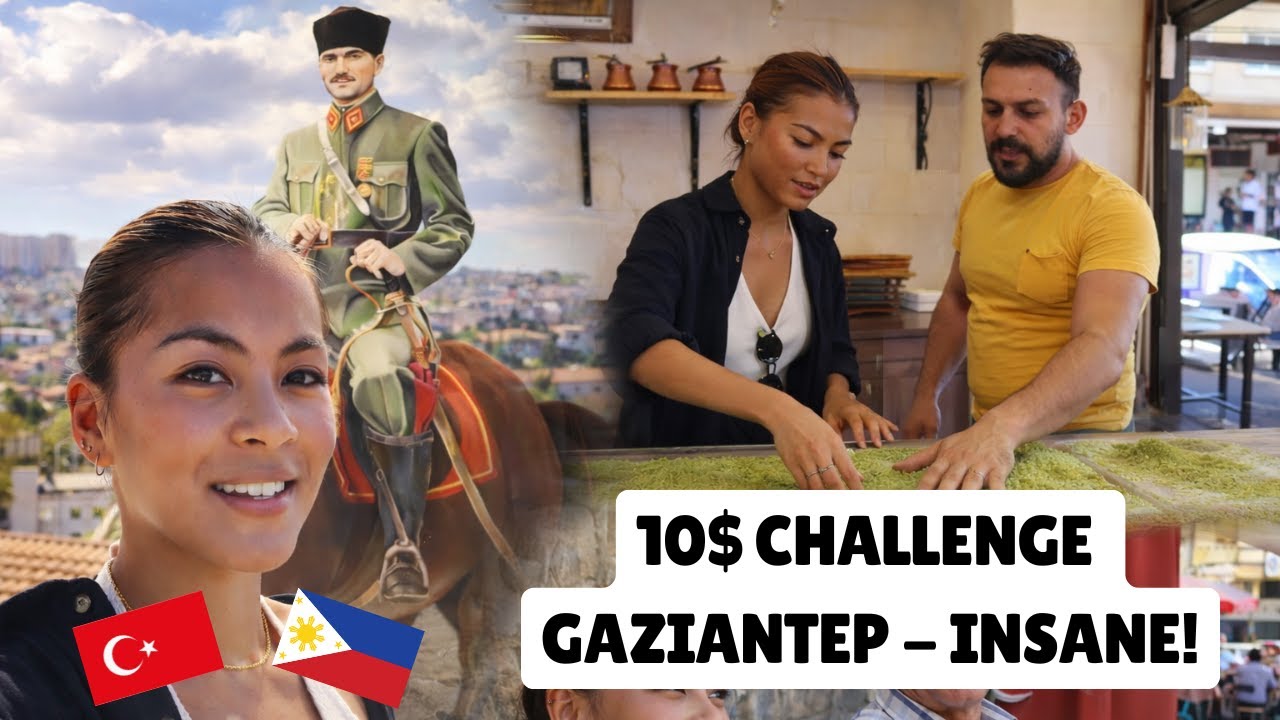 My Filipino Girlfriend Had ONLY $10 to Explore Turkiye for a Day 😱🇹🇷 | Gaziantep Challenge