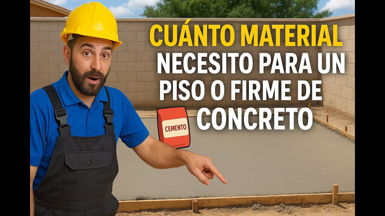 Calcular Materiales para un Piso de Concreto: Gu&iacute;a Paso a Paso para Principiantes