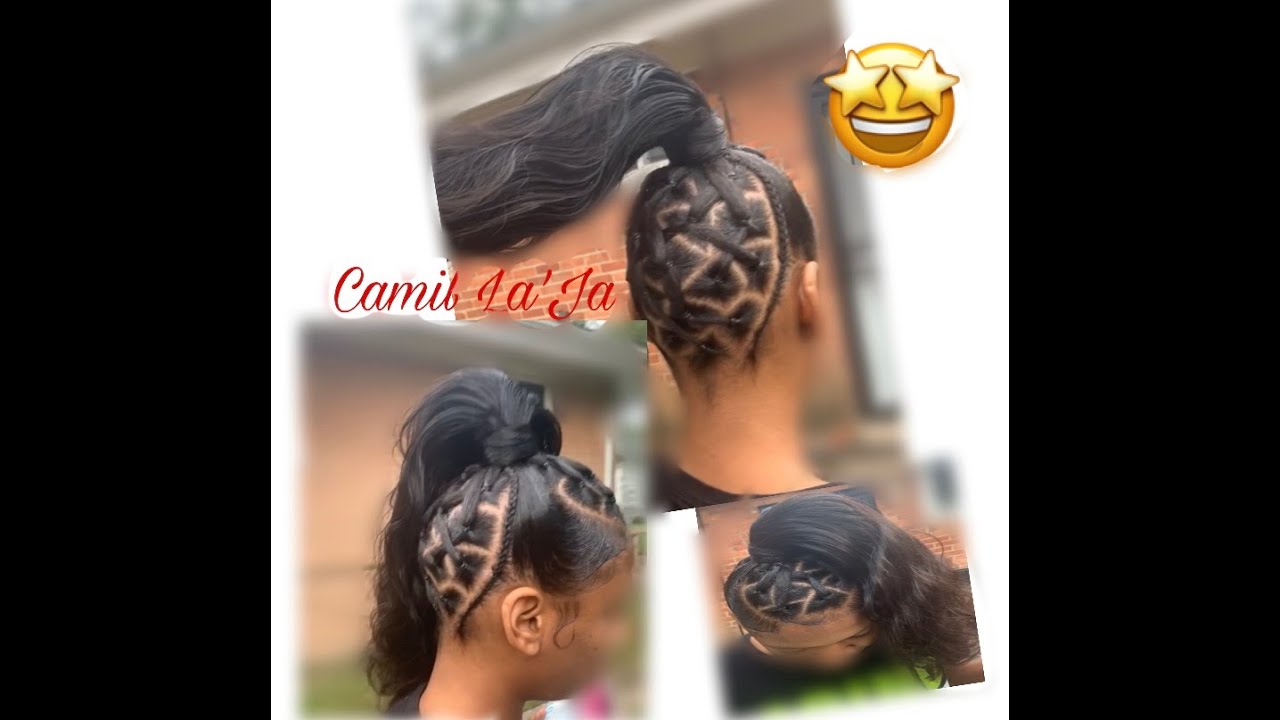 Watch me slay  Rubber Band Ponytail / Criss cross high ponytail