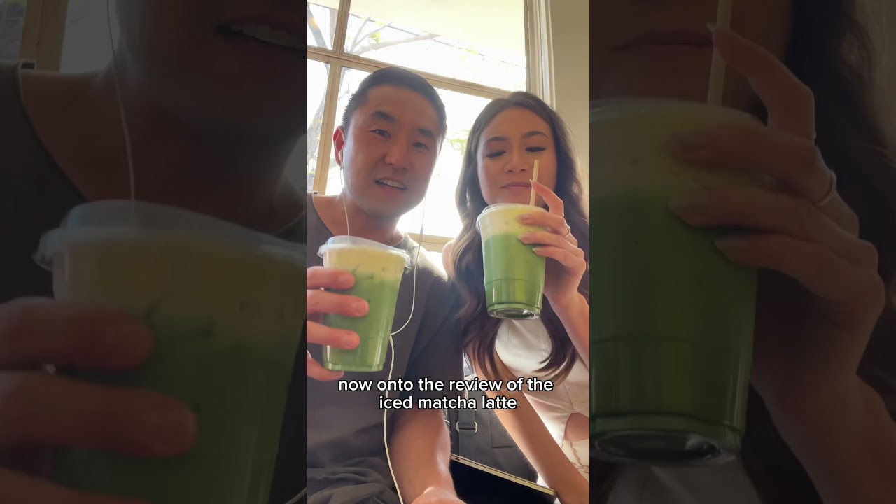Strongest iced matcha latte in Los Angeles Maru Coffee