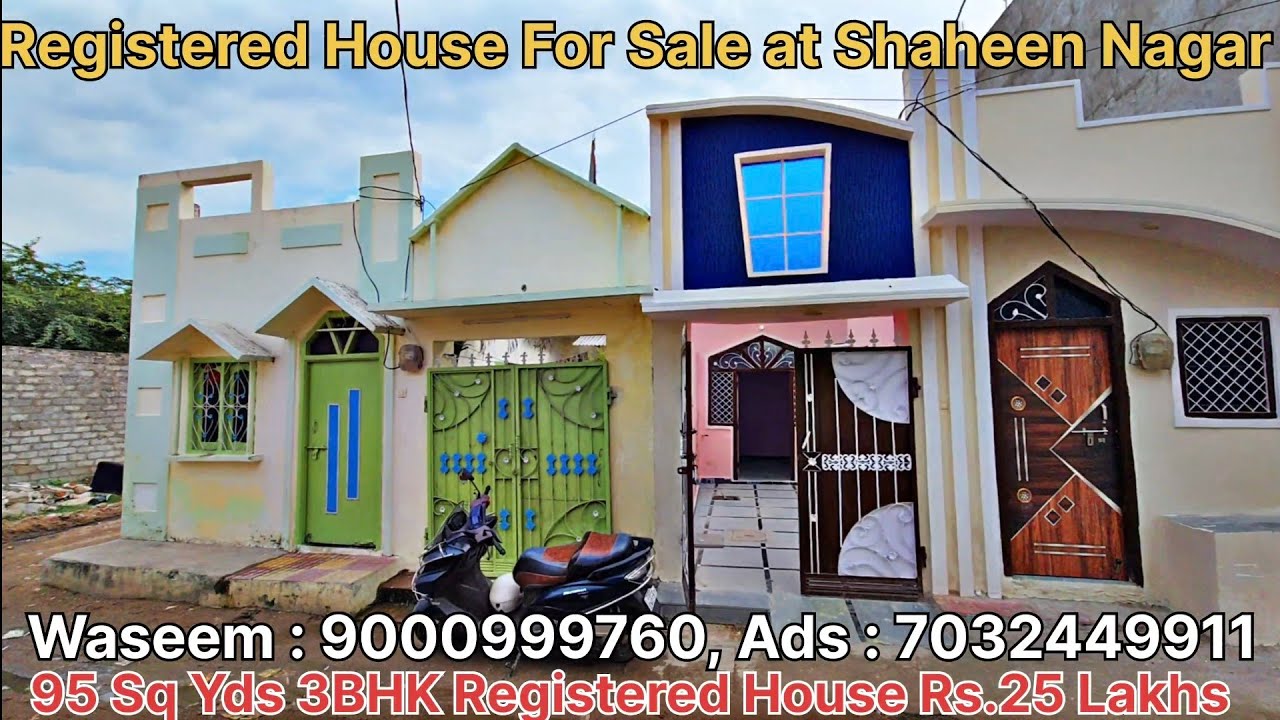New Modern #houseforsale at Habeeb Colony Shaheen Nagar ChandrayanGutta Hyderabad 95 SqYd 3BHK House