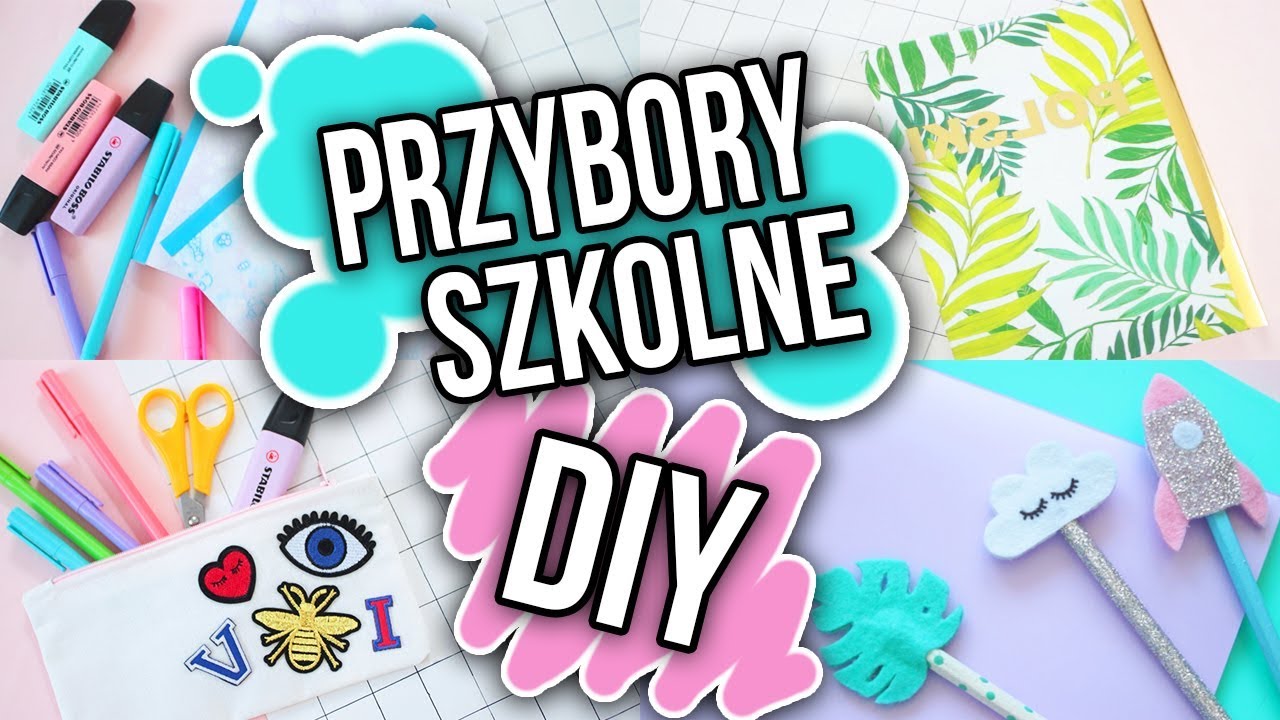 DIY przybory do szkoły 🌸 ✏📚 piórnik, zeszyty, ołówki 💙BACK TO SCHOOL