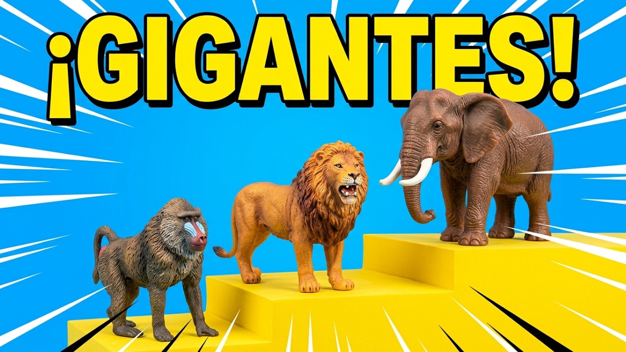 ELEFANTE ASIATICO, LEON AFRICANO, BABUINO | DEPREDADORES DE LOS BOSQUES | ANIMALES GIGANTES