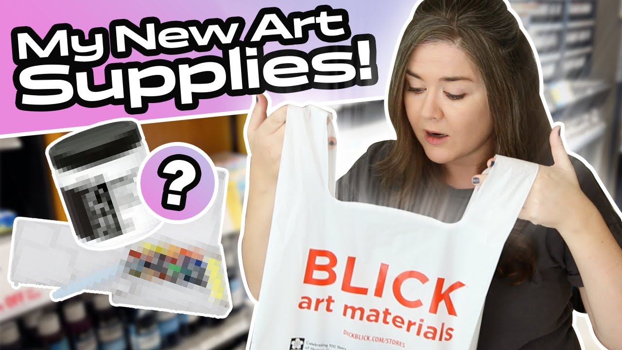 BLICK ART SUPPLY HAUL: watercolor, bookbinding & more!