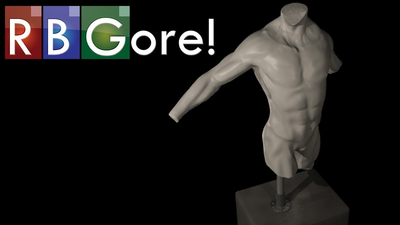 ZBrush: Male Torso Statue