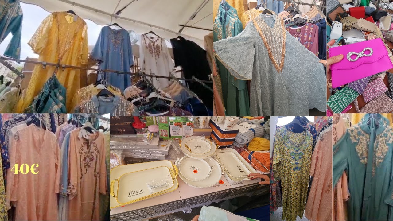 MARCHÉ DE LA CORNOUVE👌🏼جولة معي في سوق شعبي مخاوير دبي الجديد ديال 😍الصيف
