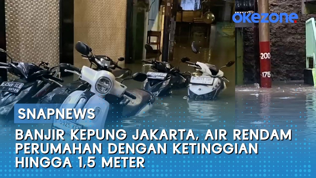 Banjir Kepung Jakarta, Air Rendam Perumahan dengan Ketinggian hingga 1,5 Meter