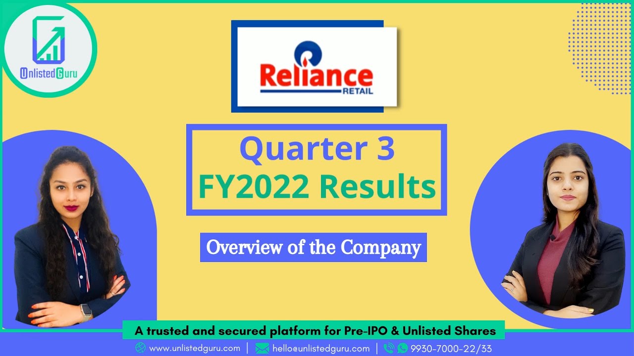 Reliance Retail FY22 Q3 Financial Results | Reliance Retail Result Analysis | Reliance Retail