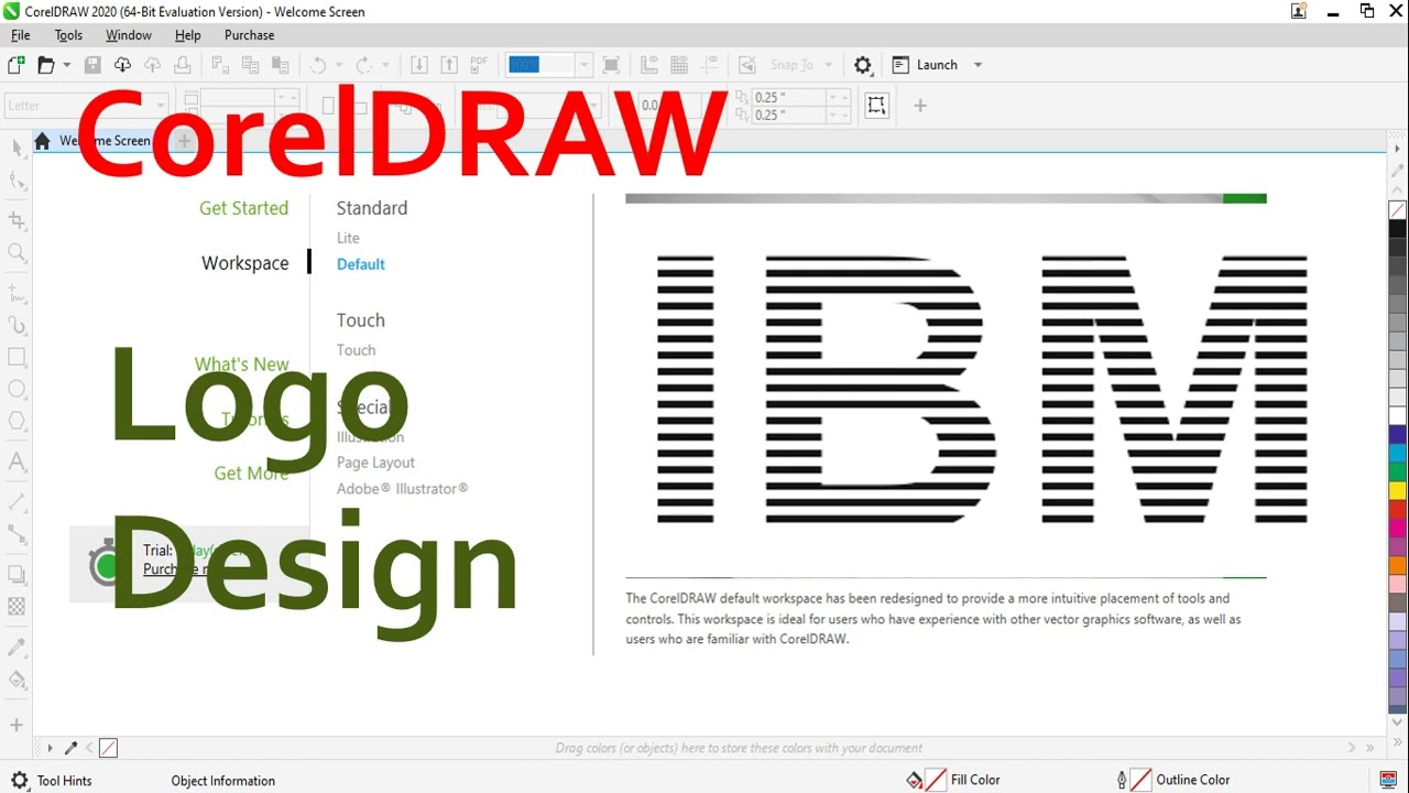 CorelDRAW || IBM logo design