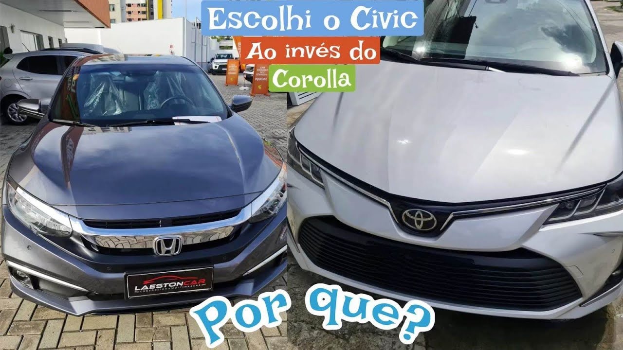 Honda Civic x Toyota Corolla - Por que escolhi o Civic ?