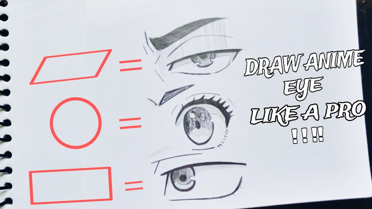 How To Draw Anime Eye Like A Pro !! || Easy Step By Step Anime Eye Tutorial