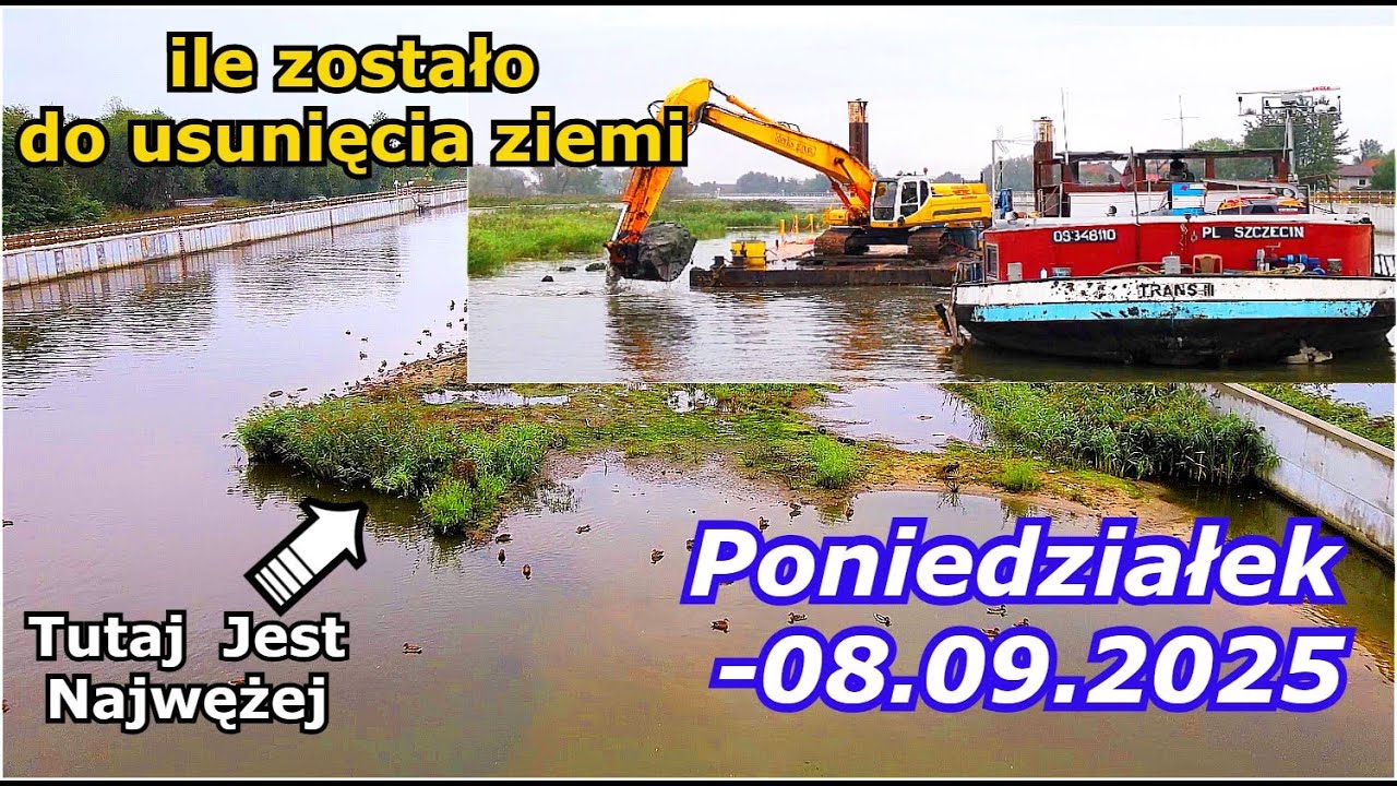 ETAP IV -08.09.2025 Pogłębianie Koryta Elbląskiej rzeki