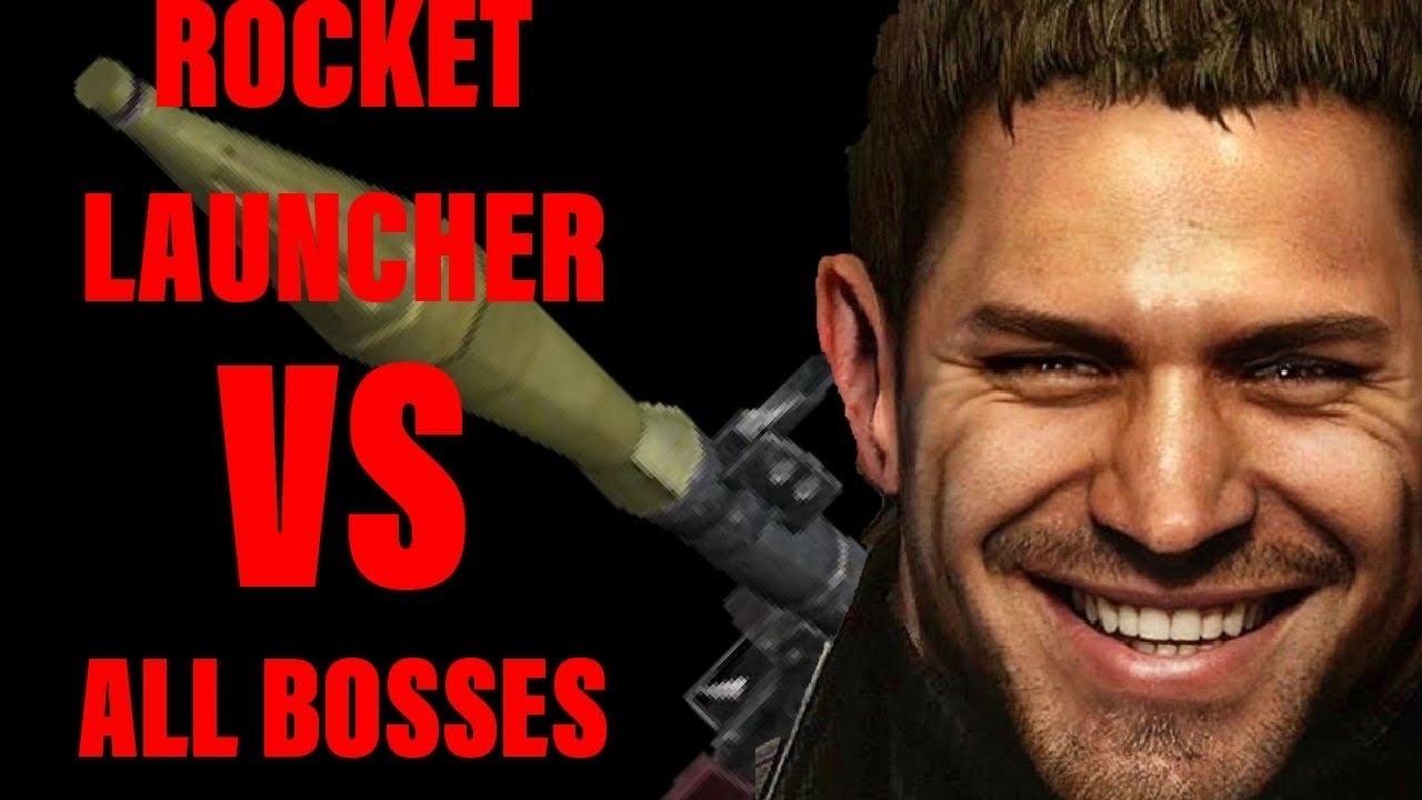 RESIDENT EVIL 5 - ROCKET LAUNCHER VS ALL BOSSES (PROFESSIONAL DIFFICULTY)