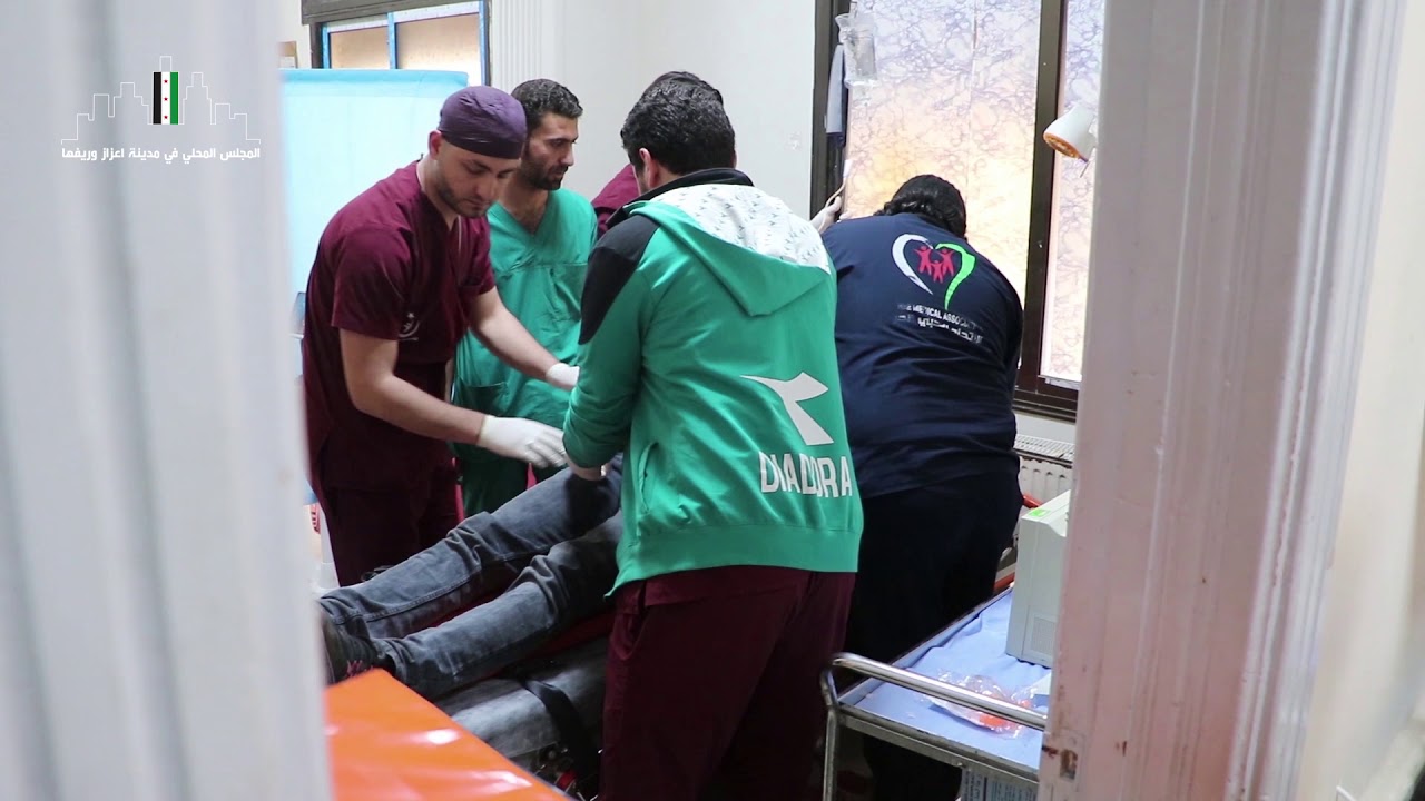 عمل منظومة الاسعاف في نقل المرضى والمصابين الى المشافي الموجودة في المدينة وريفها
