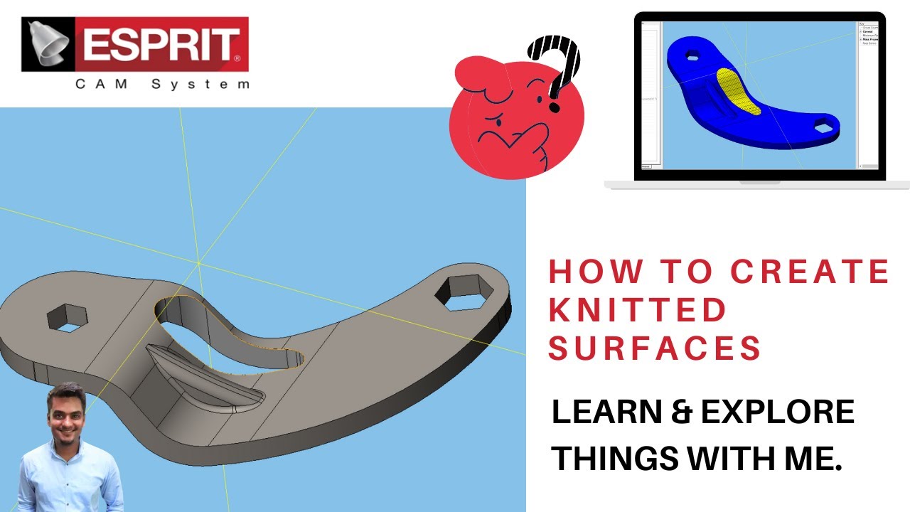 How to create Knitted Surfaces :  ESPRIT TNG Tutorials