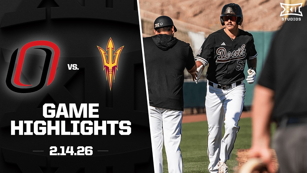 Omaha vs. Arizona State Highlights (2.14.26) | 2026 Big 12 Baseball
