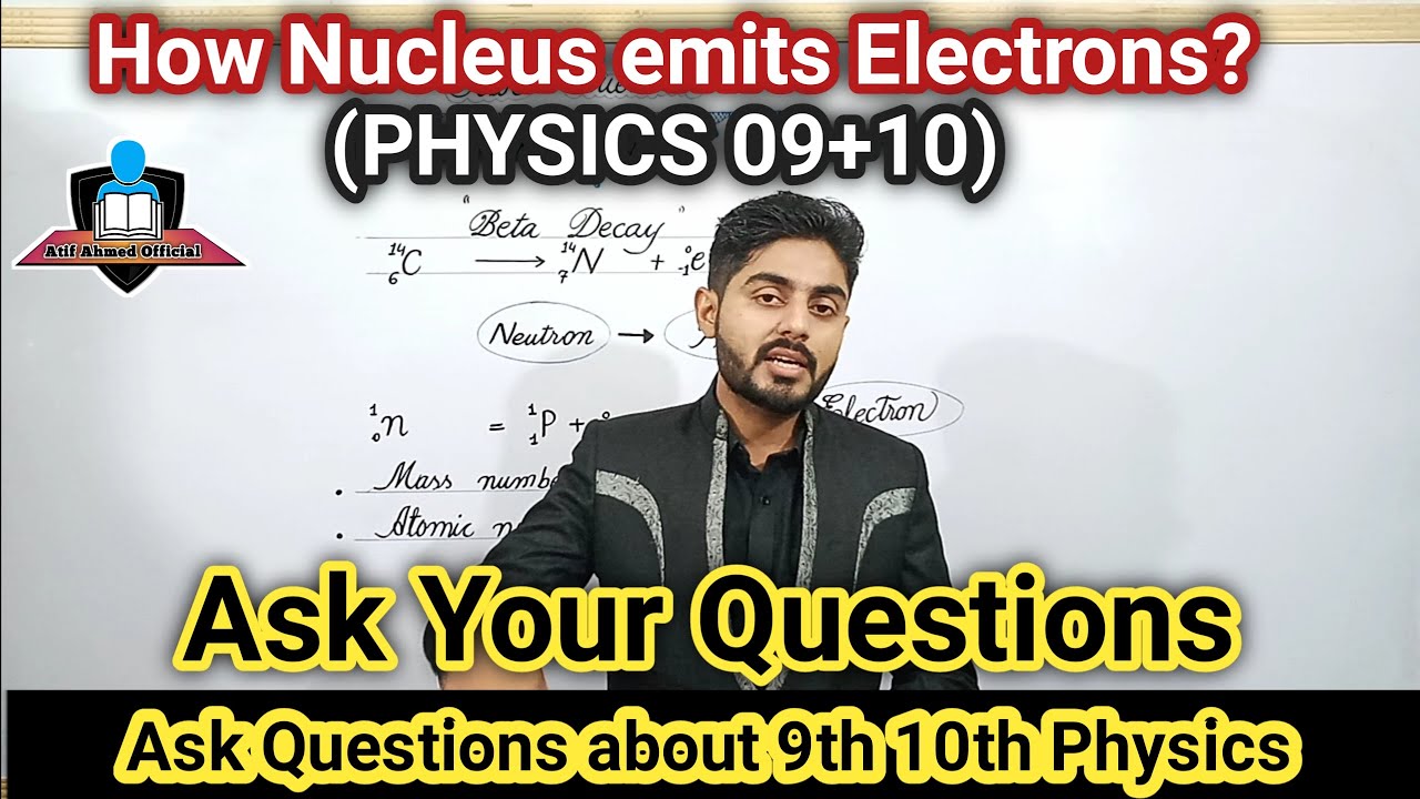 Beta decay | how Nucleus emits electron | emission of electrons from Nucleus | emission of beta