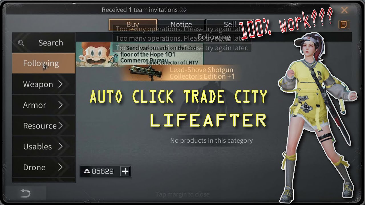 LIFEAFTER - AUTO CLICK TRADE CITY - LIFEAFTER INDONESIA