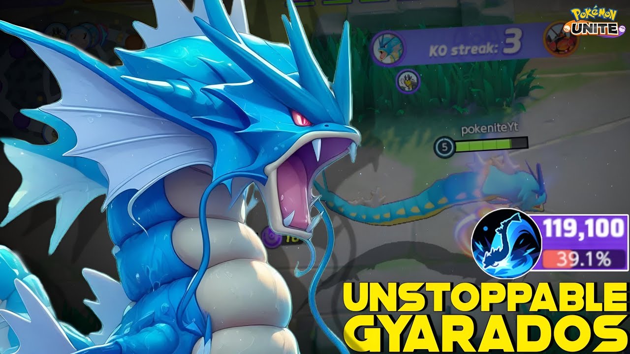 GYARADOSE IS STILL UNSTOPPABLE IN MASTER RANK 😎 | POKEMON UNITE