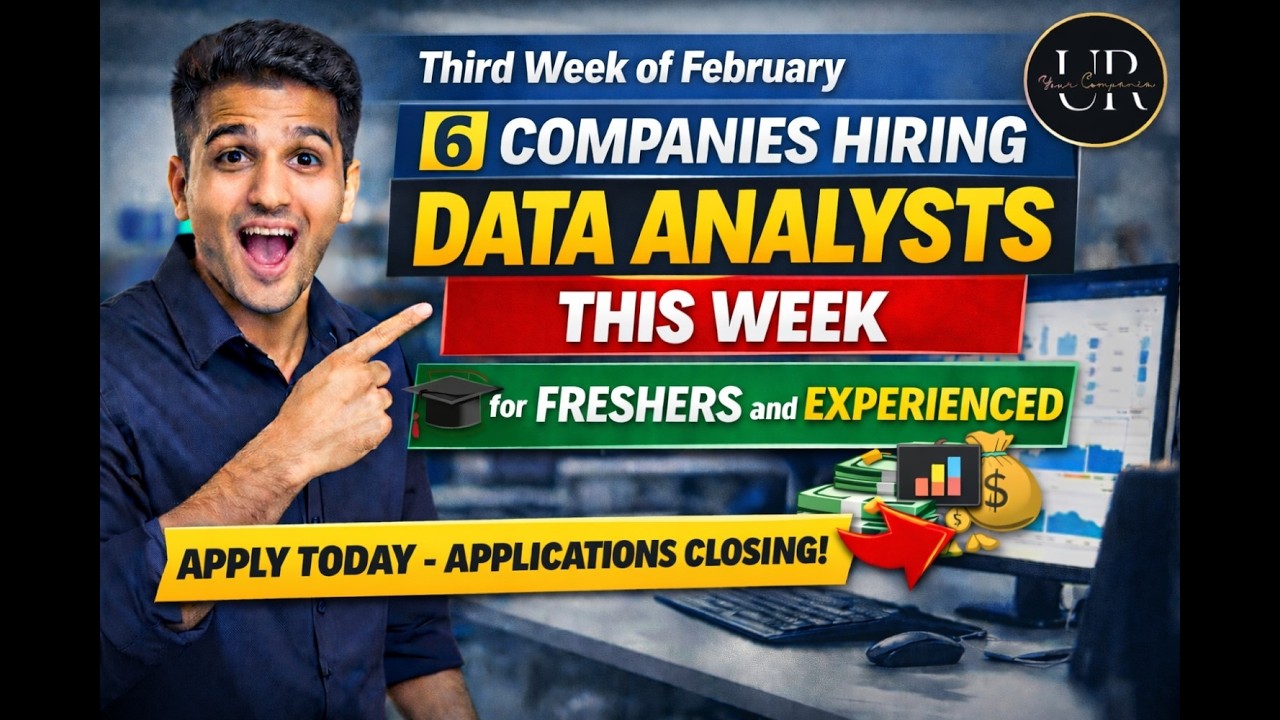 Data Analyst Weekly Job Updates