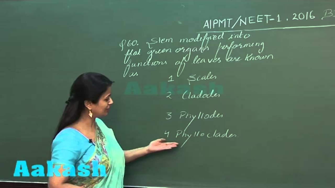 AIPMT 2016 Biology Solution Q. 60 Aakash (NEET Phase-I)