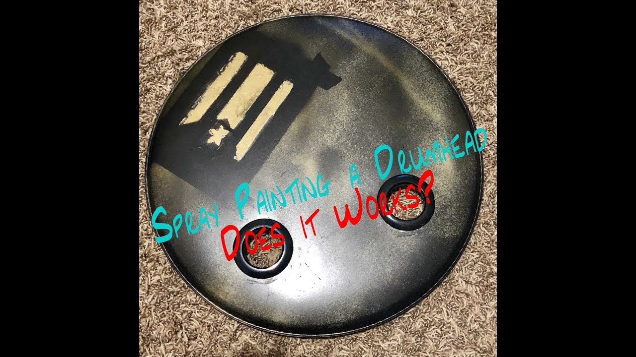 Spray Painting a Drumhead, Does it Works? - DiResta's Cut