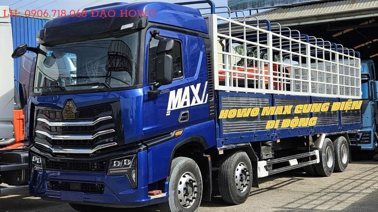 XE TẢI 4 CHÂN HOWO MAX/ CUNG ĐIỆN ĐI ĐỘNG LÀNG XE TẢI 🚚 #howomax #xetai #xetaithung