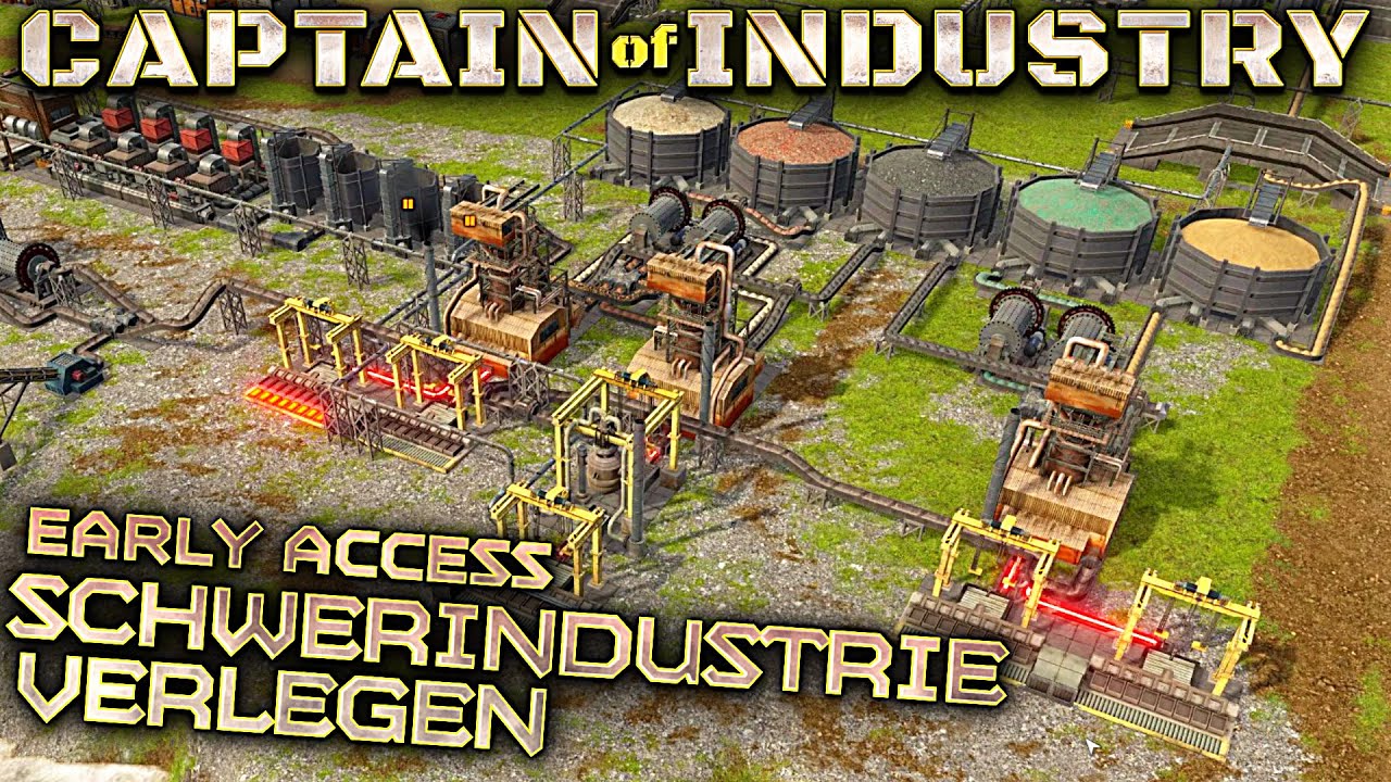 Schwerindustrie verlagern im UPDATE 1 in Captain of Industry Deutsch German Gameplay